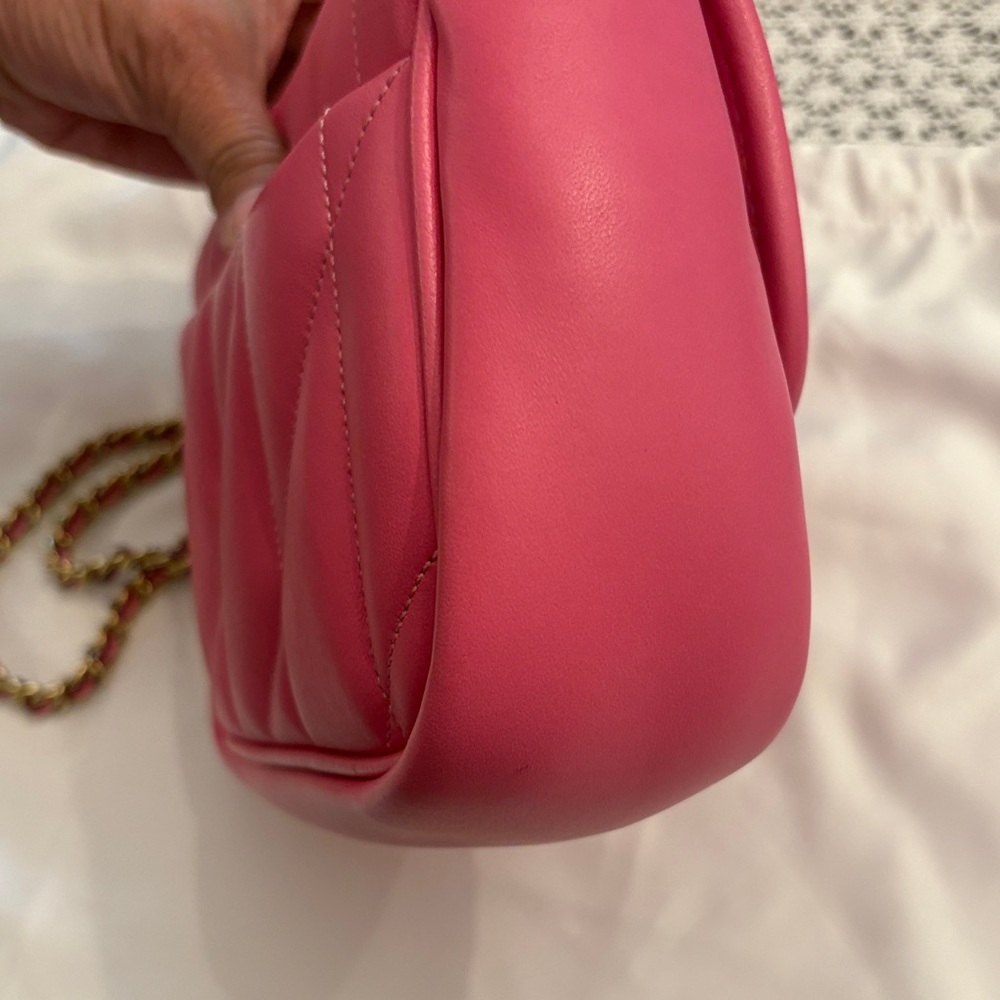 Coach Fuchsia Quilted Crossbody Bag - Picture 6 of 11